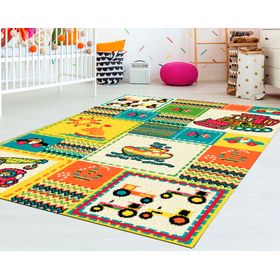 Alfombra infantil 100x133 cm Happy boy Idetex