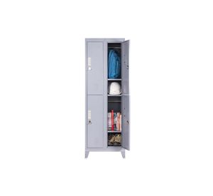 Locker ropero 4 puertas porta candado M2-02 gris Maletek