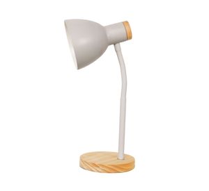 Lámpara sobremesa 1L E14 Imana gris Abitare