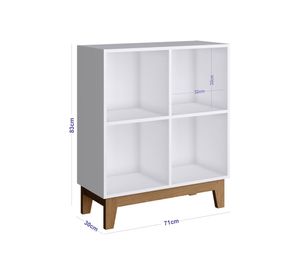 Organizador 4 espacios Harmony BY150 blanco Kidscool