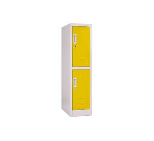 Locker office 2 puertas llave OLMN1-02 amarillo Maletek