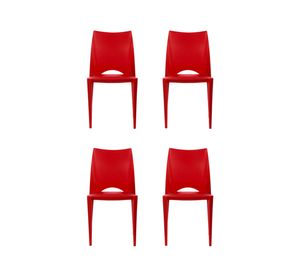Silla Pismo rojo 4 unidades One Sit