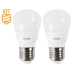 Ampolleta LED 40W E27 luz cálida 2 unidades Philips