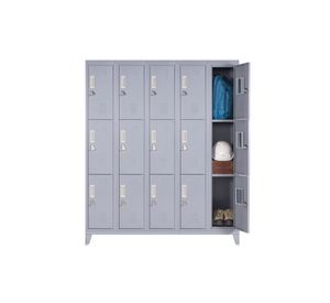 Locker ropero 15 puertas porta candado M5-03 gris Maletek