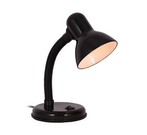 Lámpara de escritorio 1L E27 flexible negro Abitare