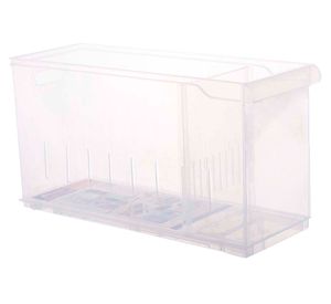 Organizador repisa alto transparente 24 cm