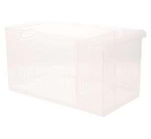 Organizador repisa alto transparente 24 cm