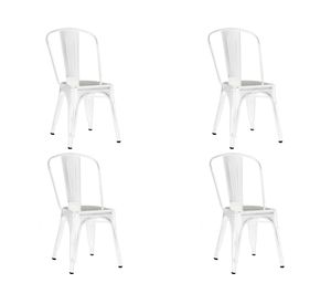 Silla Antique blanco 4 unidades Idetex