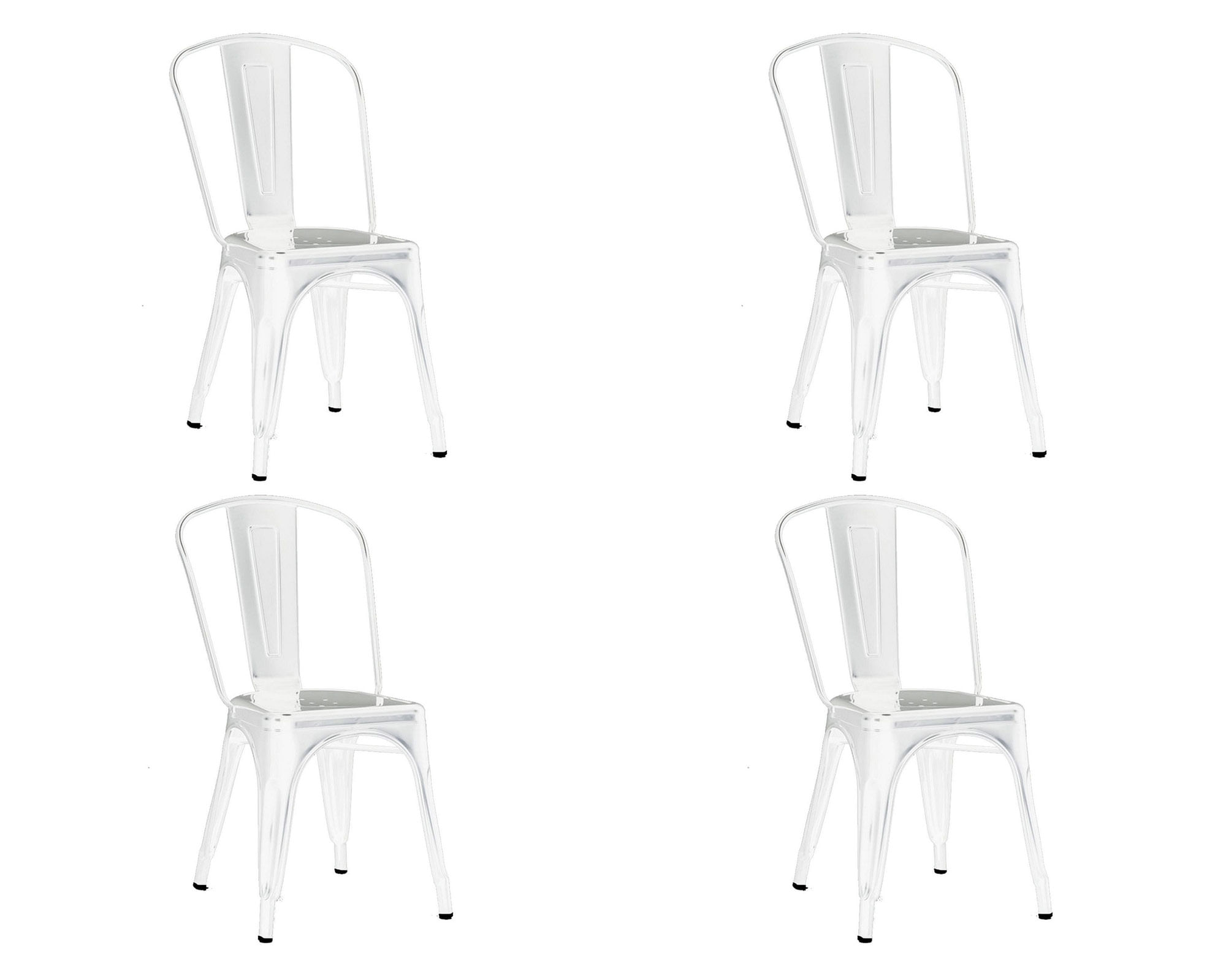 Idetex Silla Antique blanco 4 unidades Idetex
