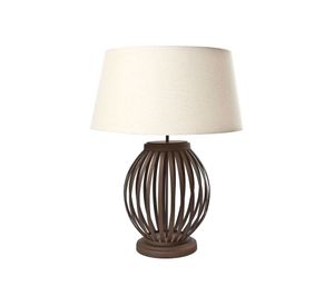 Lámpara sobremesa 1L E27 Globo fume Diseño 3