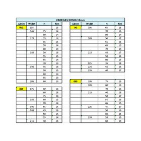 Cadena nieve Zip 12 095 König