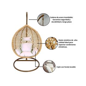 Silla colgante L caramelo El barco.