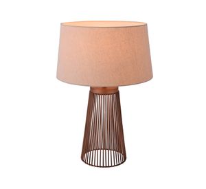 Lámpara sobremesa 1L E27 Jaula bronce viejo Diseño 3