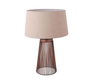 Lámpara sobremesa 1L E27 Jaula bronce viejo Diseño 3