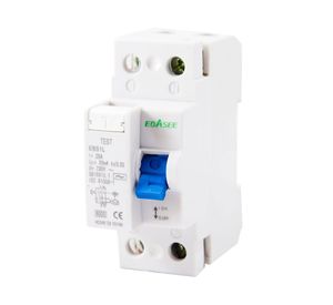 Interruptor diferencial 2 polos EBS1L blanco Ebasee