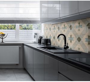 Porcelanato piso muro 25x25 cm Pompei Star azul 1 m2 Klipen