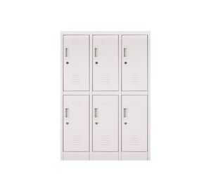 Locker office 6 puertas llave OLMN3-02 gris Maletek