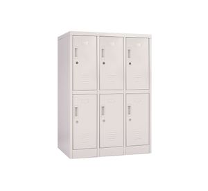 Locker office 6 puertas llave OLMN3-02 gris Maletek