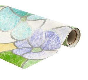 Papel autoadhesivo 2x0,45 m vitral flores 28543 Muresco