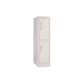 Locker office 2 puertas llave OLMN1-02 gris Maletek