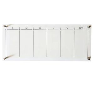 Pizarra 25.4x61 cm semanal Cotidiana.