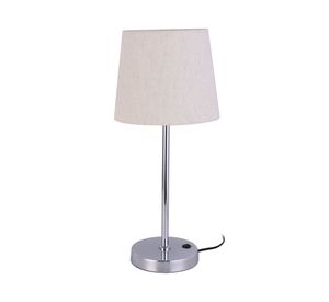 Lámpara sobremesa 1L E27 cromo Diseño 3