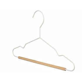 Colgador infantil blanco/natural 5 unidades