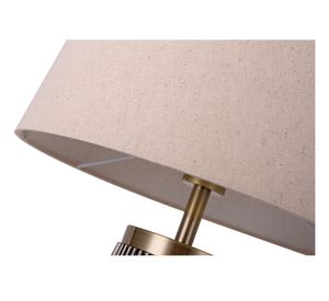 Lámpara sobremesa 1L E27 Jaula bronce Diseño 3