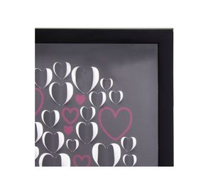 Cuadro 40x40 cm corazón marrón VGO