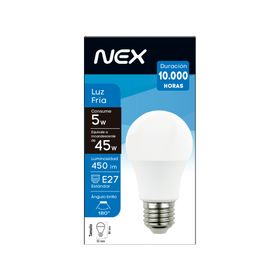 Ampolleta LED 5W E27 luz fría Nex