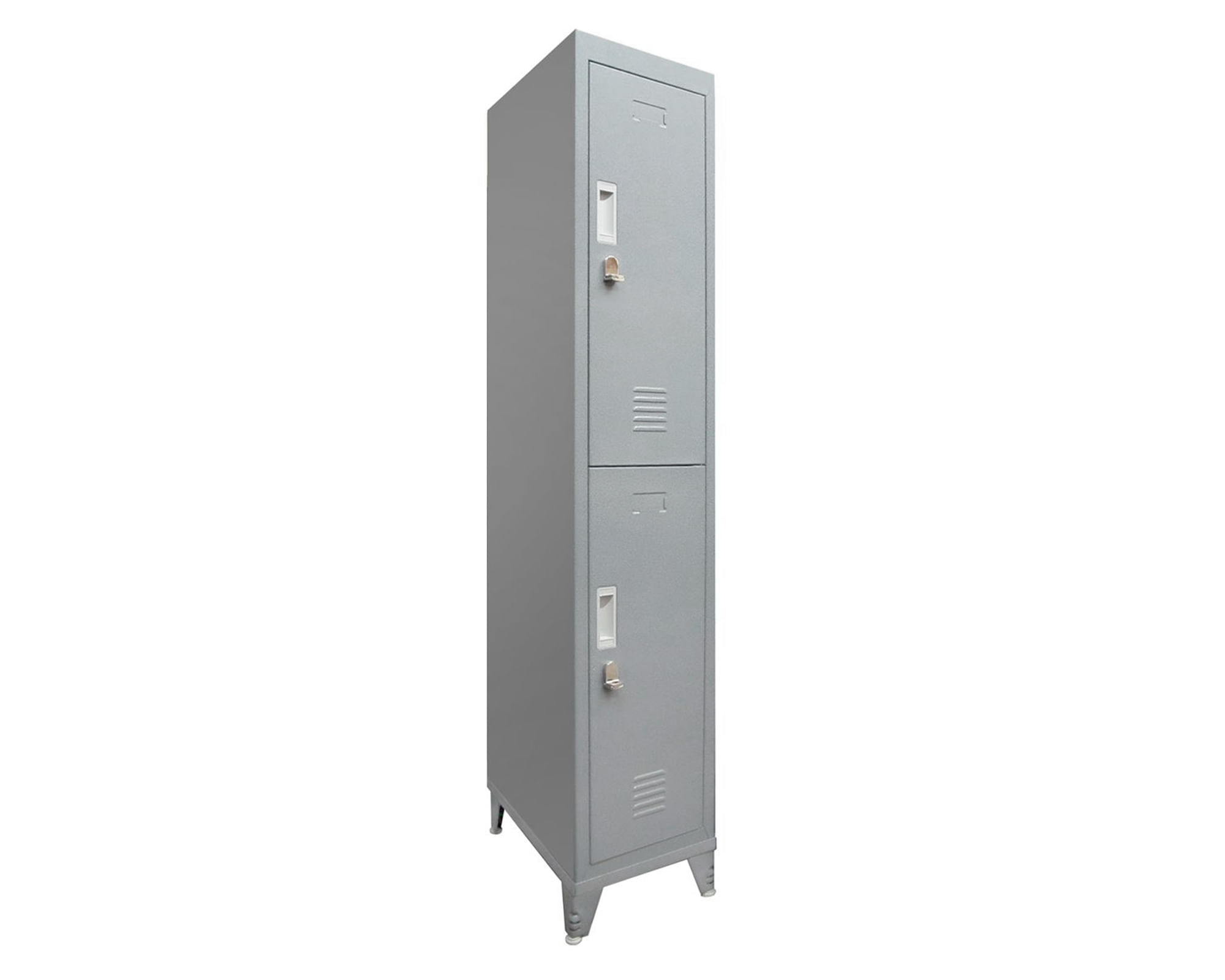 Locker ropero 2 puertas porta candado M1-02 gris Maletek | Easy.cl