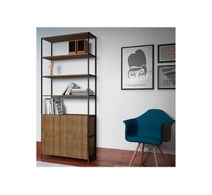 Estante Steel quadra castaño 2 Decocasa