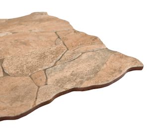 Cerámica piso muro Rodano piedra marrón 34x50 cm 1 m2