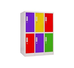 Locker office 6 puertas llave OLMN3-02 colores Maletek