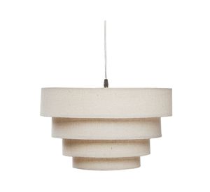Lámpara colgar 1L E27 Acordeón arriba crudo Diseño 3