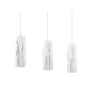 Lámpara colgar 3L E27 blanco Eglo