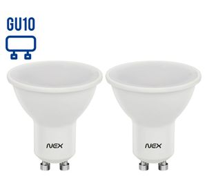 Ampolleta LED 7W GU10 luz fría 2 unidades Nex