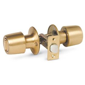 Cerradura tubular pomo libre paso bronce Urbano Poli