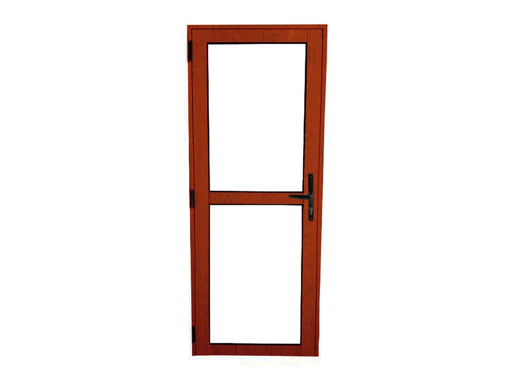 Puerta Interior Vidriada Aluminio 70x200 cm AM-35 Madera Mundo Glass