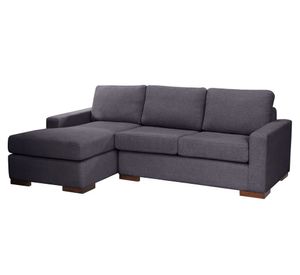 Sofá seccional izquierdo Livorno gris oscuro