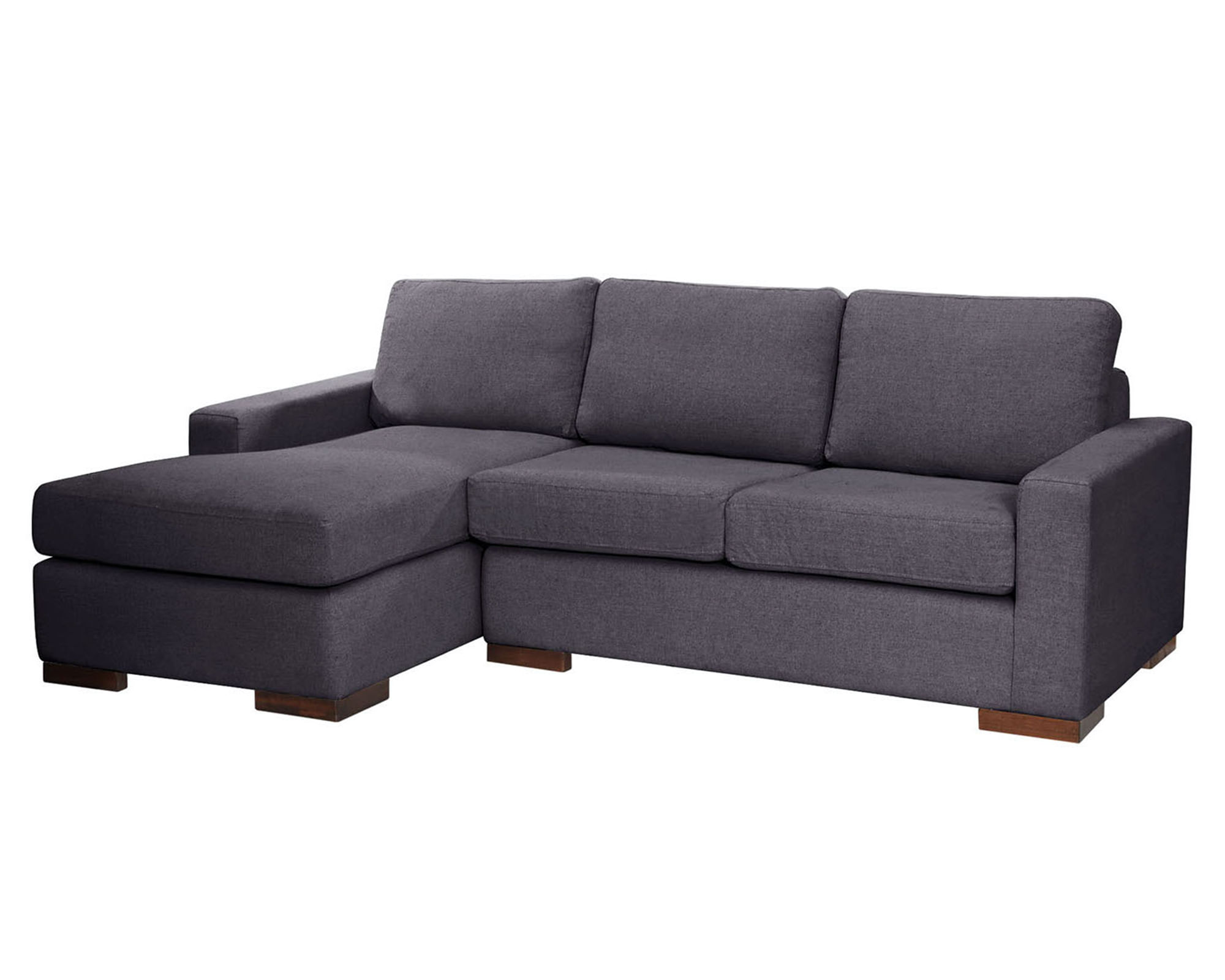 Latam Home Sofá seccional izquierdo Livorno gris oscuro
