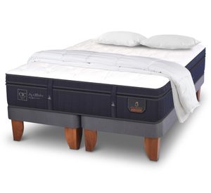 Cama europea 2 plazas Súper premium base dividida + almohadas viscoelásticas + plumón Cic