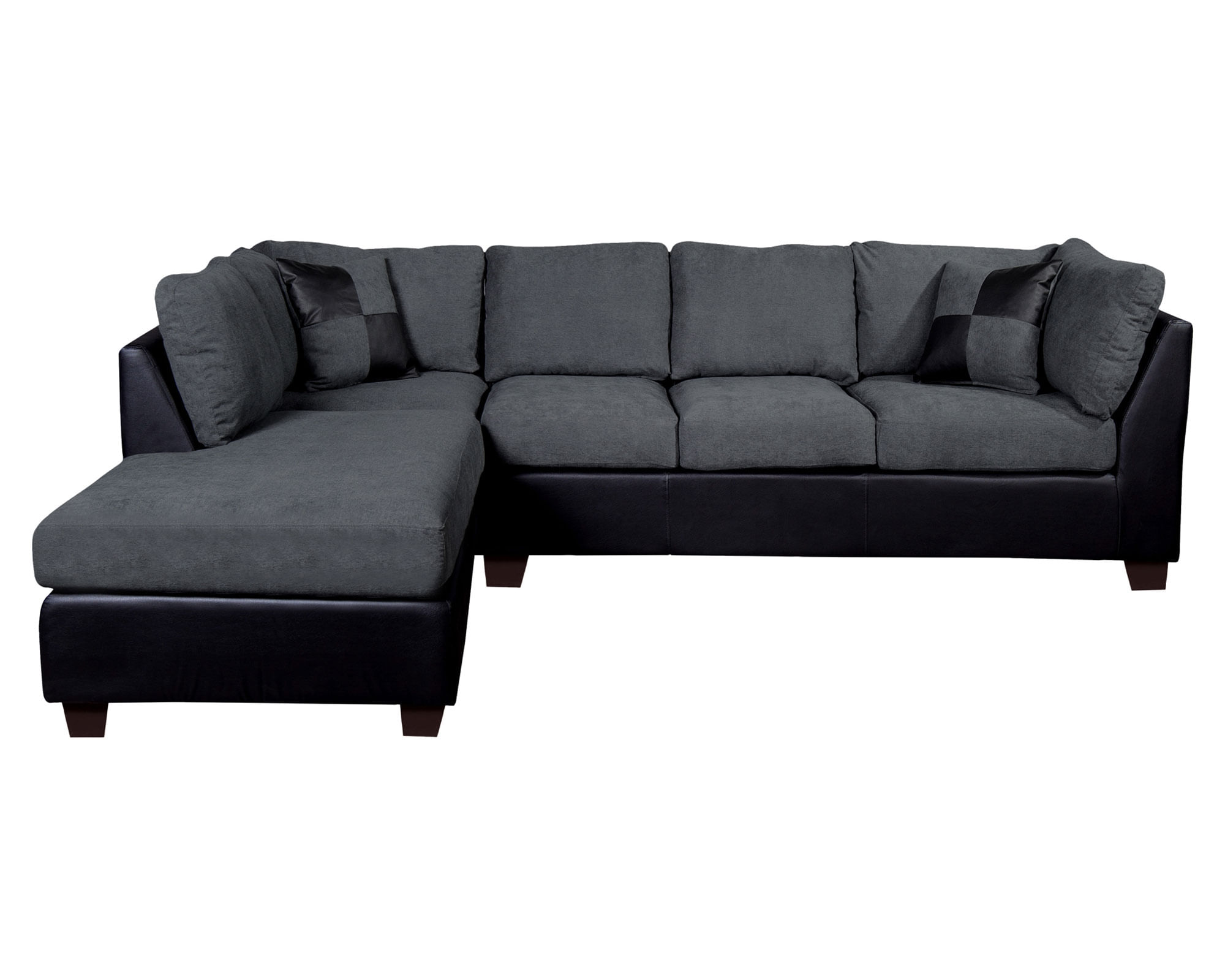 Latam Home Sofá seccional izquierdo 5 cuerpos Padua gris
