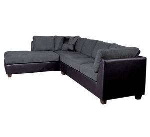 Sofá seccional izquierdo 5 cuerpos Padua gris