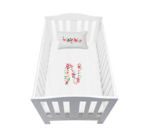 Cubreplumón pack Letras Vintage N blanco