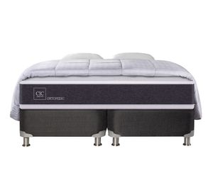 Box spring king Ortopedic + almohada + plumón Cic