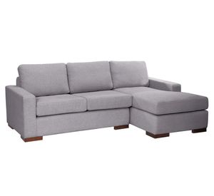 Sofá seccional derecho Livorno gris claro