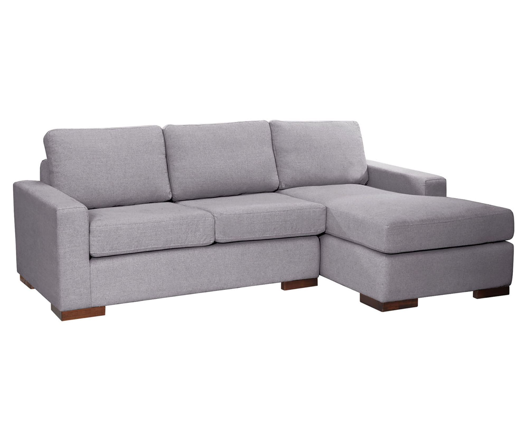 Latam Home Sofá seccional derecho Livorno gris claro