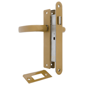 Cerradura embutida manilla libre paso bronce Clásica B40 Poli