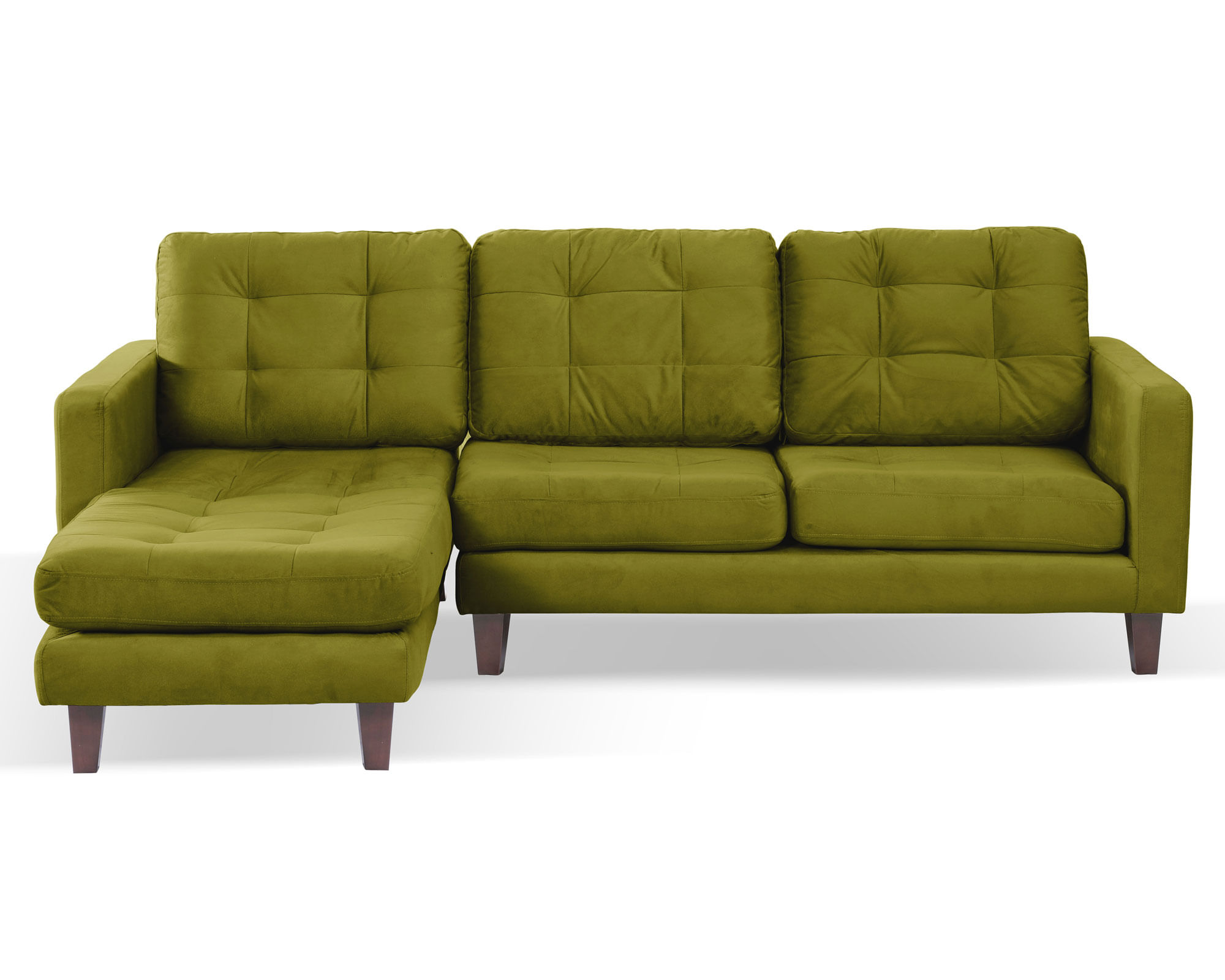 Latam Home Sofá chaise izquierdo Nápoles verde Latam Home